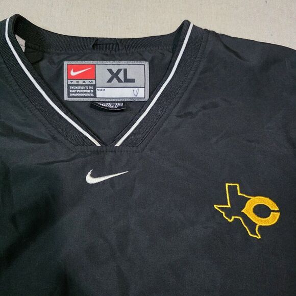 Vintage 90s Nike Center Swoosh Pullover Wind Breaker Size XL With Side Zipper - Picture 3 of 7